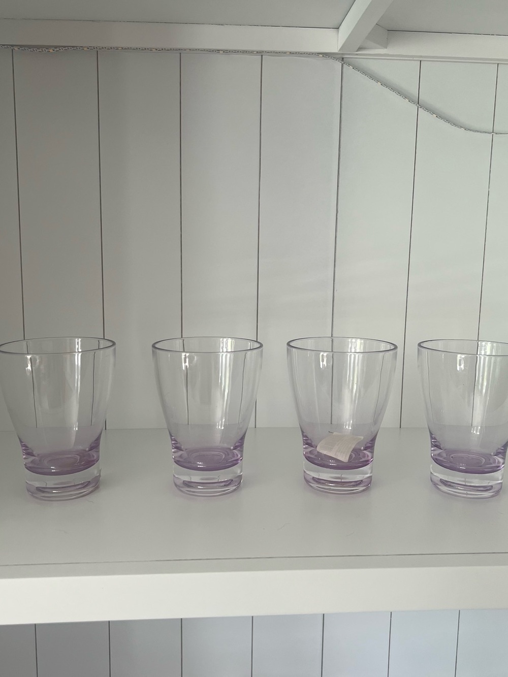 Set of 4 Blue/Gray Ombré Drinking Glasses - Home Dining